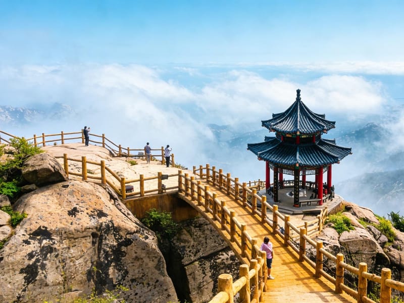Qingdao: Private Day Tour to Laoshan Mountain with Cable Car