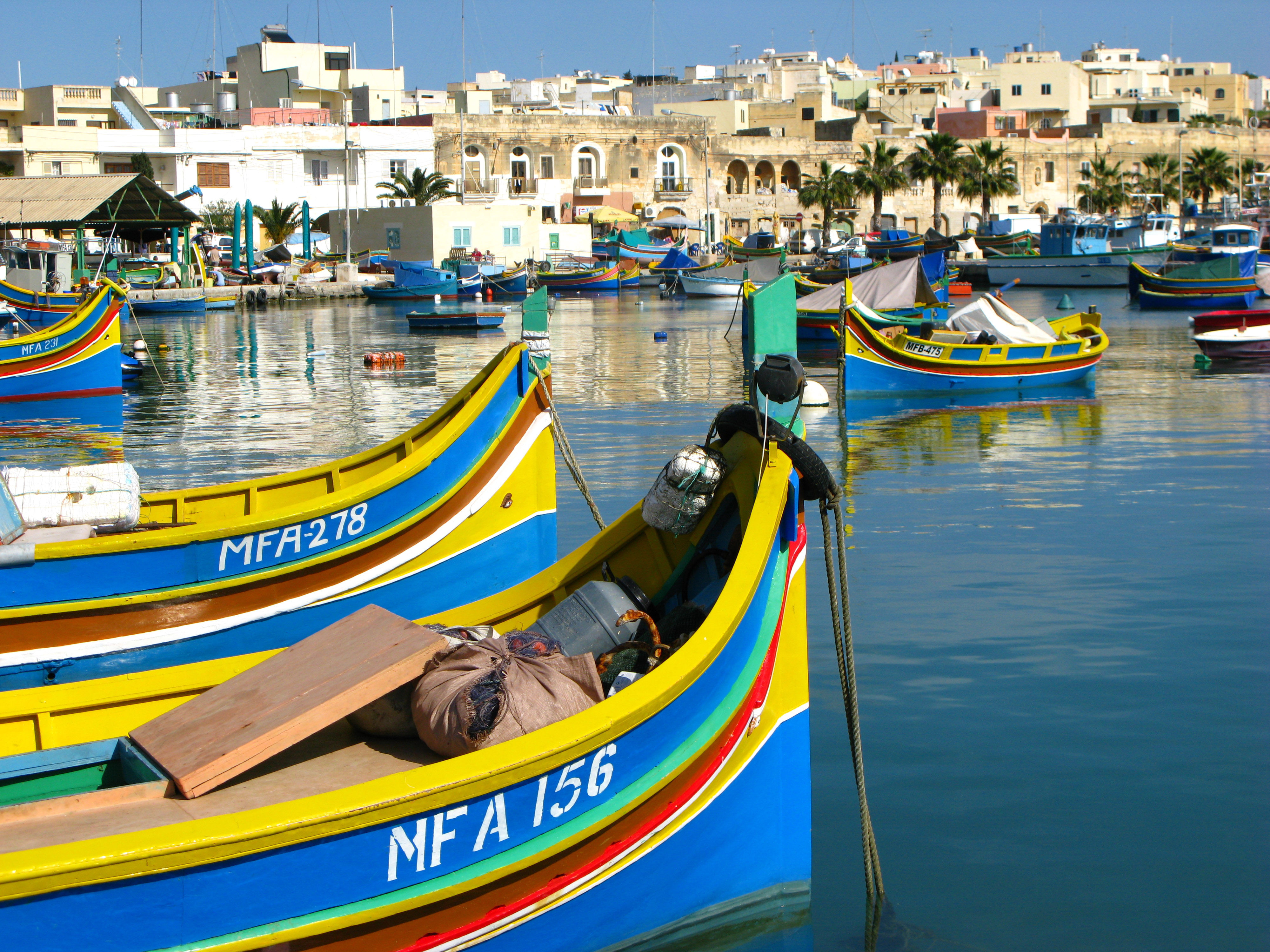 Marsaxlokk, the fishing village.