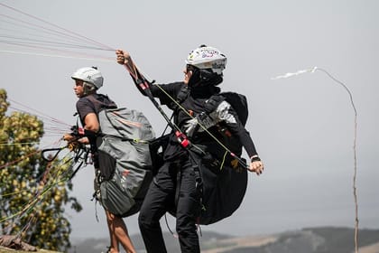 Paragliding Adventure and Atlas Mountains and Desert Day Trip