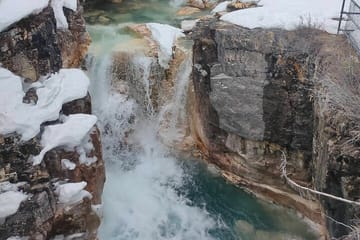 Lake Louise, Marble Canyon Icewalk and Banff Town from Canmore