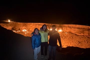 Evening Adventure Tour at the Darvaza Crater in Turkmenistan
