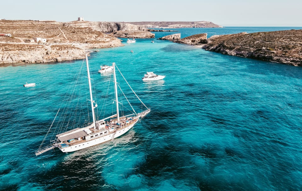 Full-Day Comino and Blue Lagoon Cruise from Sliema, Malta