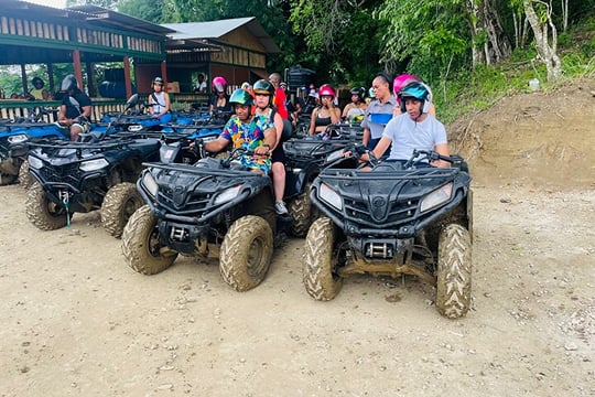 ATV Adventure & Bamboo Rafting with Limestone Massage