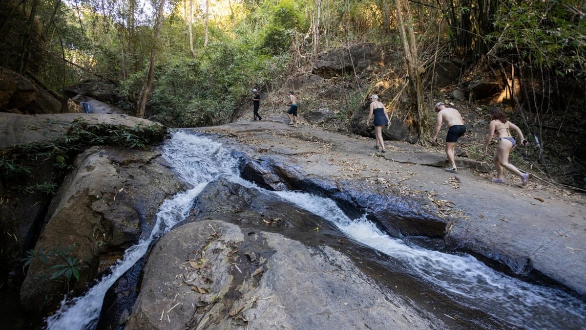 Chiang Mai Half-Day Adventure: River Tubing & Waterfall Slide