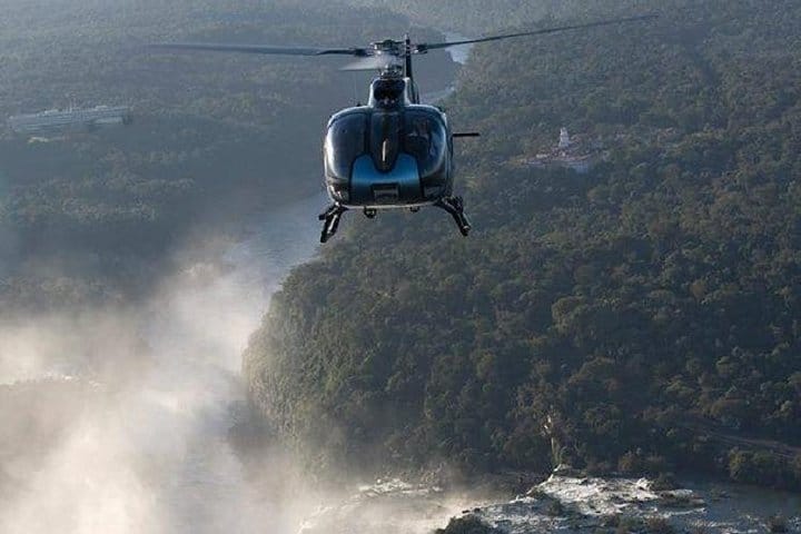 Helicopter over the Falls