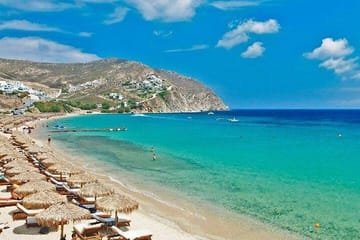 Beach Escape and Mykonos Town Exploration for Cruise Passengers