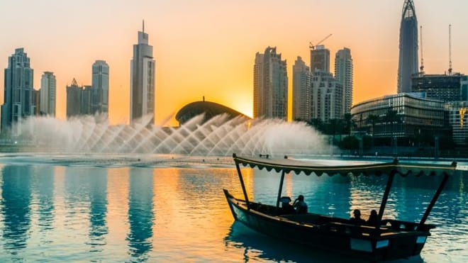 Book Dubai Fountain Boat Ride with Burj Khalifa Tickets