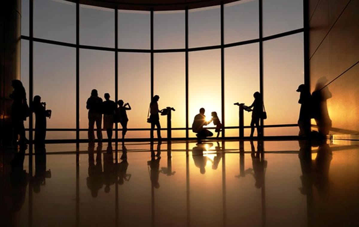 Burj Khalifa: At the Top Level 124 Sunrise with Morning Treats at The Café