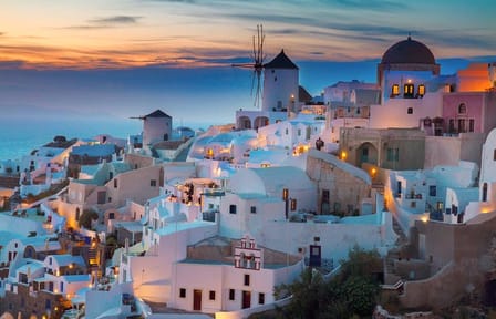 Santorini Day Trip with Minivan and Local Driver