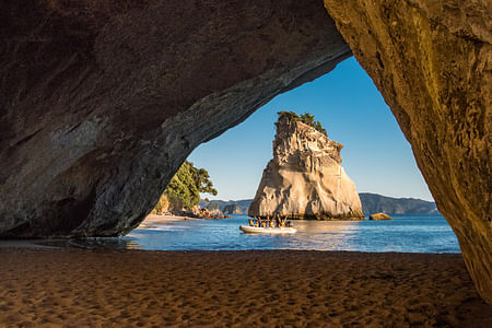COROMANDEL - CATHEDRAL COVE & DRIVING CREEK RAILWAY - PREMIUM COMBO - DAY TOUR FROM AUCKLAND