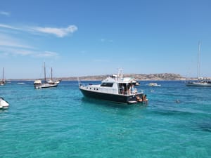 From Palau: private boat trip to the Archipelago of La Maddalena