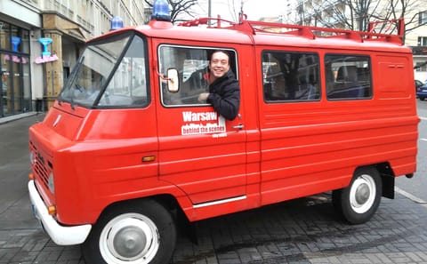 Private Retro Minibus Tour of Warsaw's Historic Highlights