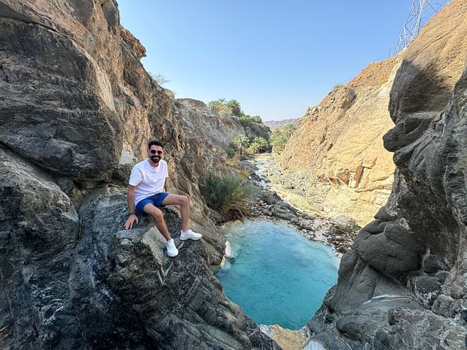 From Dubai hiking in Wadi Shees and explore the crystal lake.