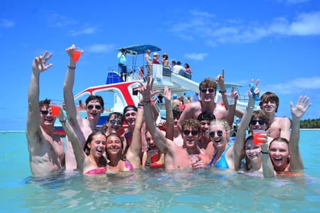 Catamaran Fiesta: Snorkel, Swim-Up Bar & Open-Air DJ Party