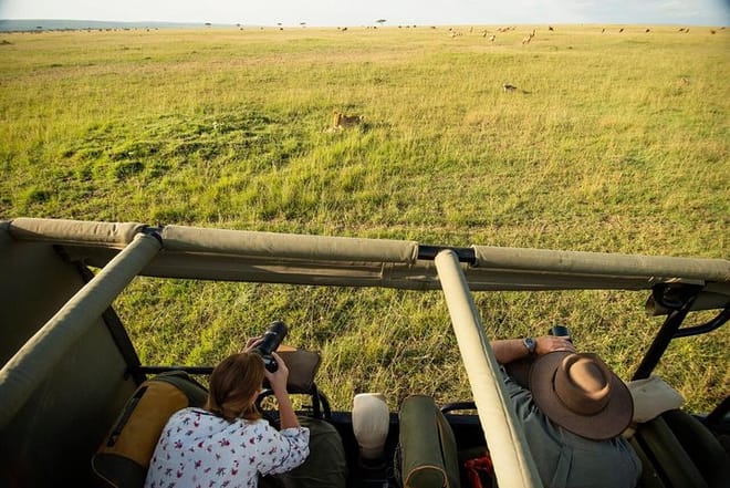 Game drive at Maasai mara