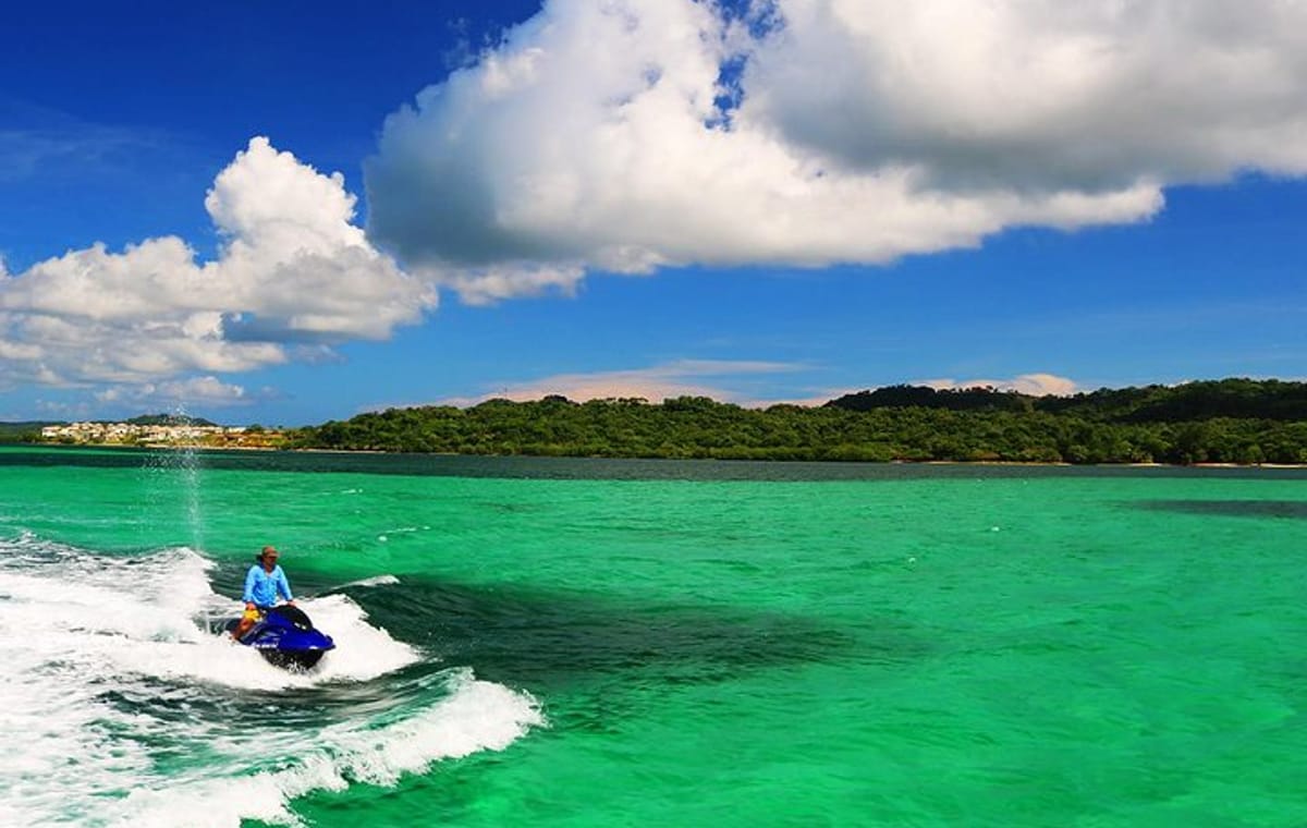 North Side Blue Channel & Starfish Snorkeling, 20min JetSki, Transfer Included