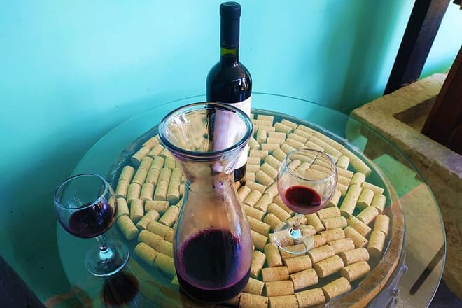 Naturally semi-sweet red wine Khvanchkara (wine tasting for extra charge)