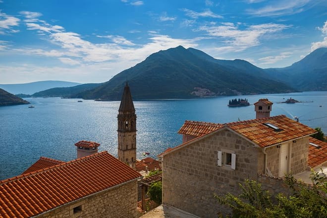 Perast from mountains
