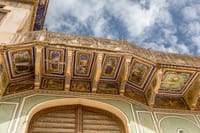 Exterior Wall painting of the Haveli in Mandawa Town.