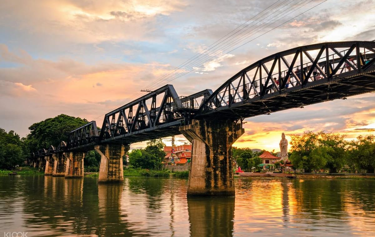 Floating Market & Historic River Kwai Bridge Combo Experience