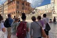 our small group discover Rome with the guide