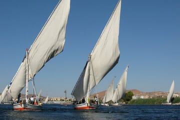 Felucca Sailing Boat, Visit to Karnak and Luxor Temples