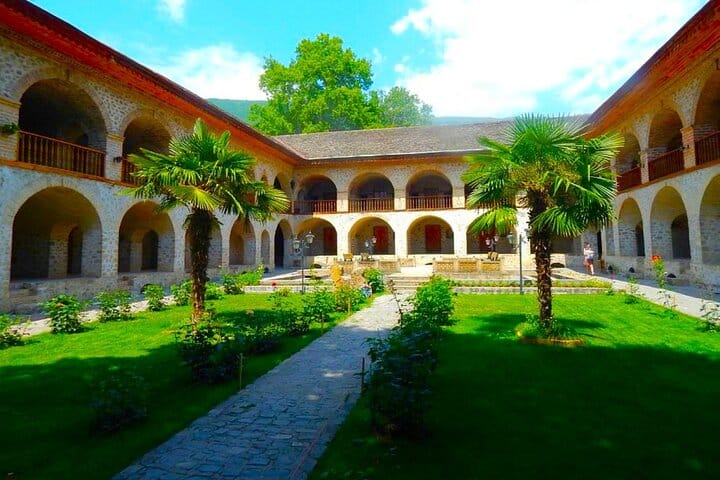 Sheki-karvansaray-caravanserai-Sheki Kish Albanian church-Sheki Tour-Silk Road Azerbaijan