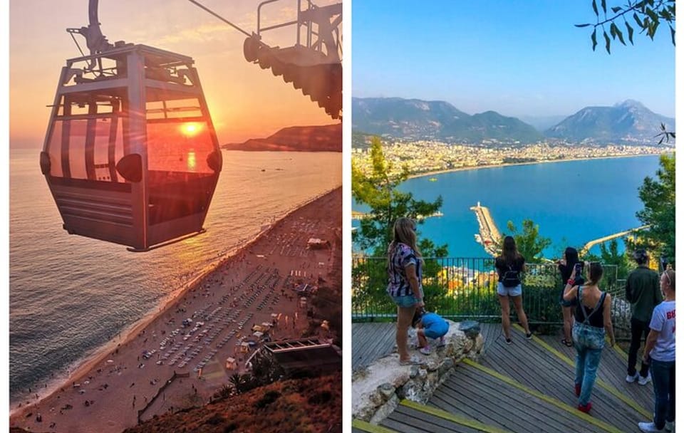 Alanya City Tour with Boat Tour, Cable Car and Lunch at Dimçay