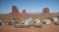 <p>Camp site at Monument Valley - what a view!</p>