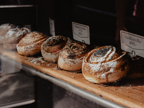 A collection of freshly baked pastries.