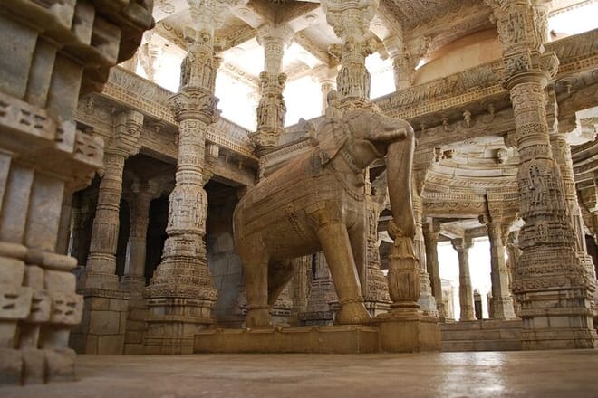 Inside part of Ranakpur Temple