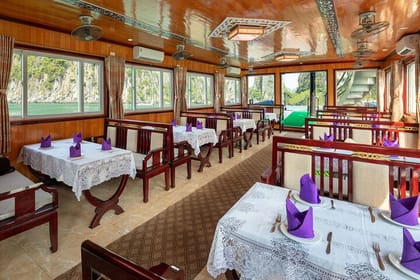 Halong Bay Cruise Day Trip: Titop island, Surprise cave, Swimming, Kayaking