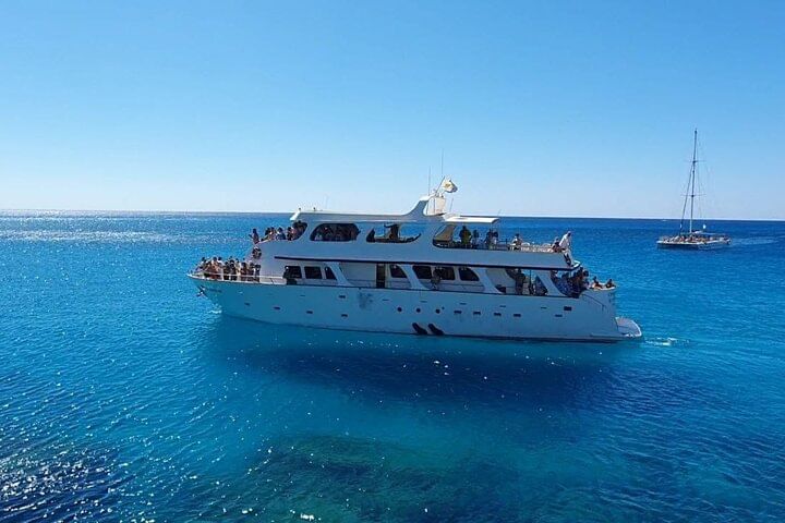 SUNSHINE ADULTS 16+ LUXURY YACHT - from Protaras - HUGE slide - BBQ lunch & 1 drink