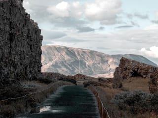 Almannagjá rift in Thingvellir National Park