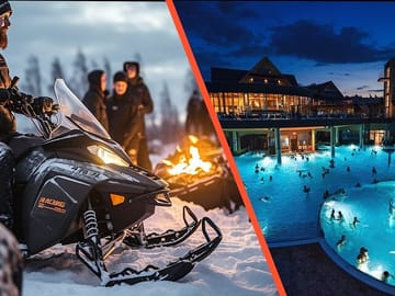 From Krakow Snowmobile with Thermal Pools and Hotel Pickup