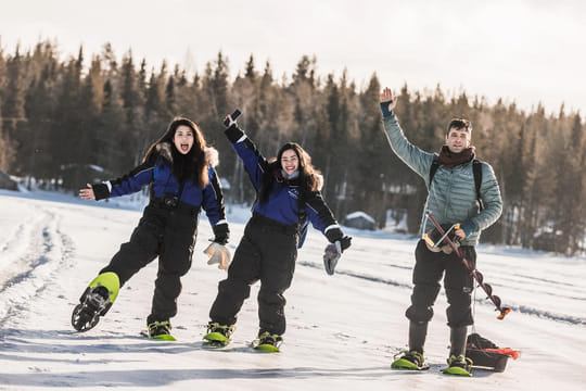 Snowshoe Trip in the Wilderness
