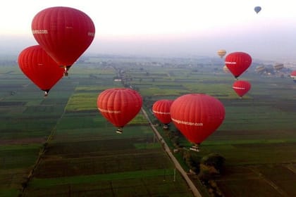 Luxor`s Hot-air balloon Karnak, Hatshepsut, Madinat Habu Temples