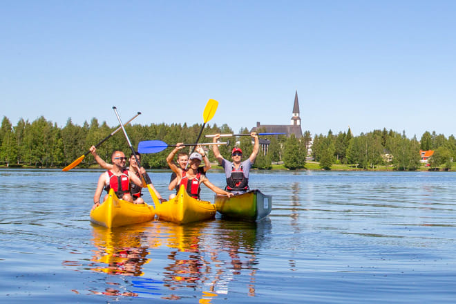 Canoeing trip in Rovaniemi