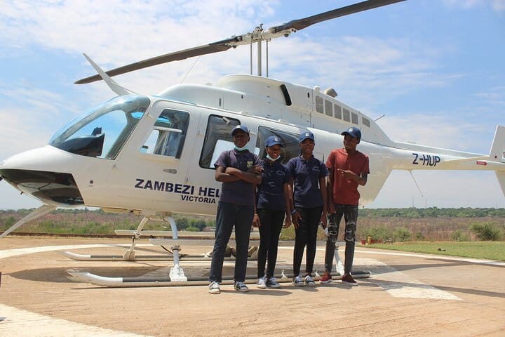 15 minutes scenic helicopter flight above Victoria Falls-Zimbabwe