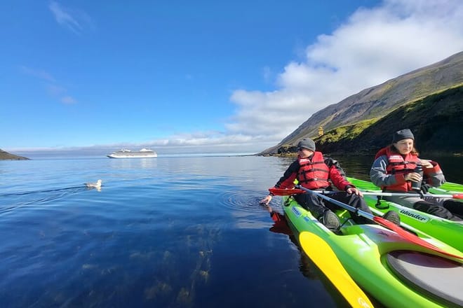 Private: Guided kayak tour in Siglufjörður / Siglufjordur.