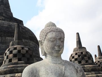 Buddha Statue on Borobudur temple