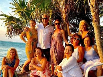 Fun Day at Roatan at a private beach club with incredible ocean view