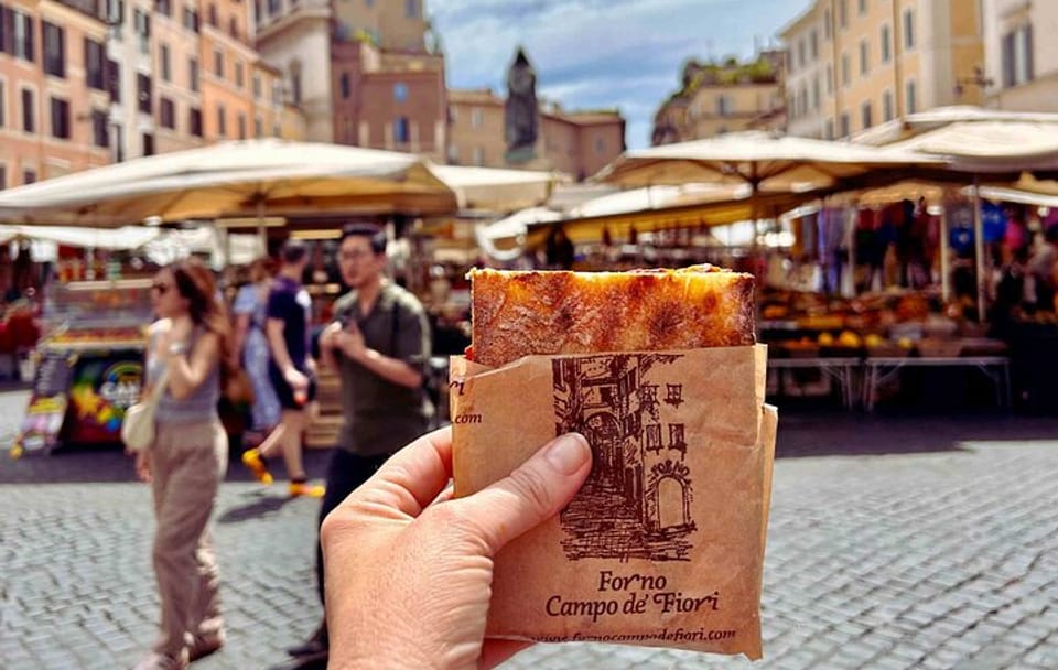 Rome Guided Food Market Tour with Authentic Trattoria Tastings