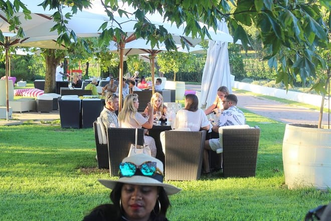 Tasting wines in Stellenbosch