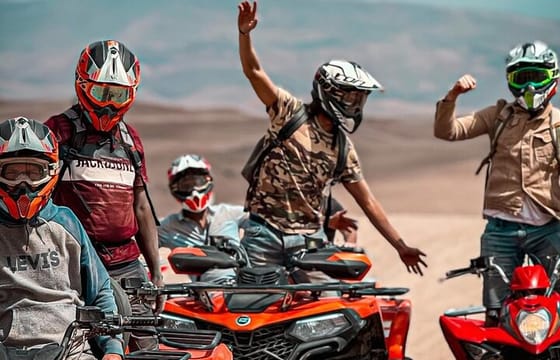 Marrakech: Quad, Camel Ride & Dinner Fire Show in Agafay Desert