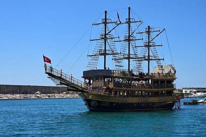 Antalya Pirate Boat Tour with Lunch & Free Soft Drinks
