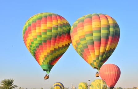 Hot Air Balloon Ride over Luxor's West Bank at Sunrise