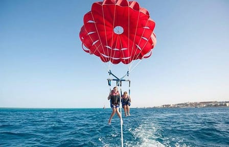 Parasailing Adventure Over Hurghada's Stunning Coastline