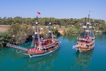 Manavgat Boat Tour with Waterfall and Grand Bazaar from Belek