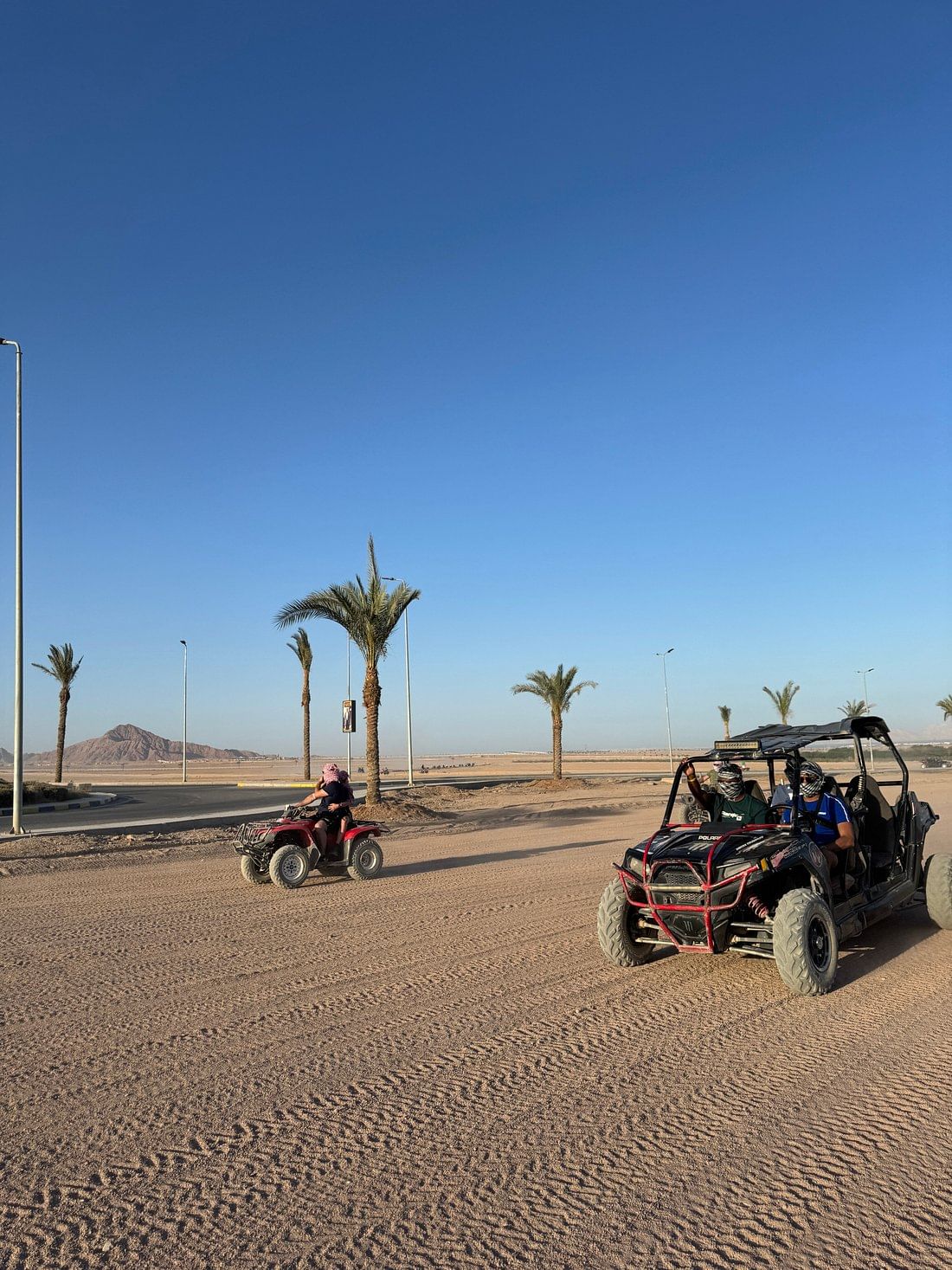 Customers riding to the Sharm el-Sheikh desert